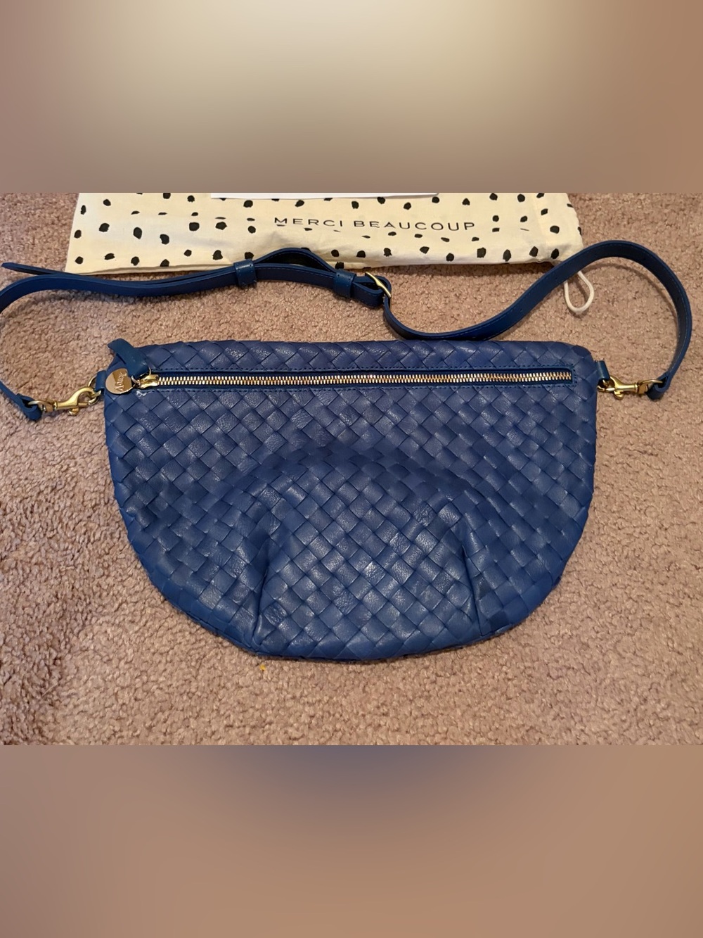 Clare V Grande Fanny French Blue